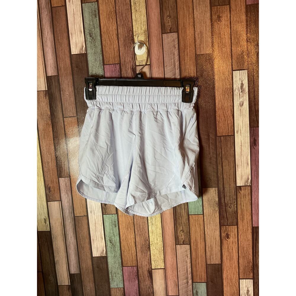 Lululemon Track That Mid-Rise Lined Short 5" Pastel Blue Women’s Size 2 EUC